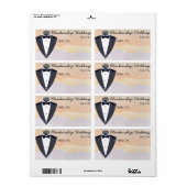 Tuxedo farbenfrohe Aquarellmarke (Vorne)