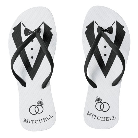 Tuxedo Flip Flops Badesandalen (Fußbett)