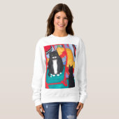 Tuxedo Fun House Fat Cat Sweatshirt (Vorne ganz)