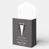Tuxedo Gastgeschenk Hochzeit Boxen (Bride Groom) Geschenkschachtel (Geöffnet)