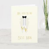 Tuxedo Gatsby Wedding Trauzeuge Trauzeuge Card Einladung (Vorderseite)