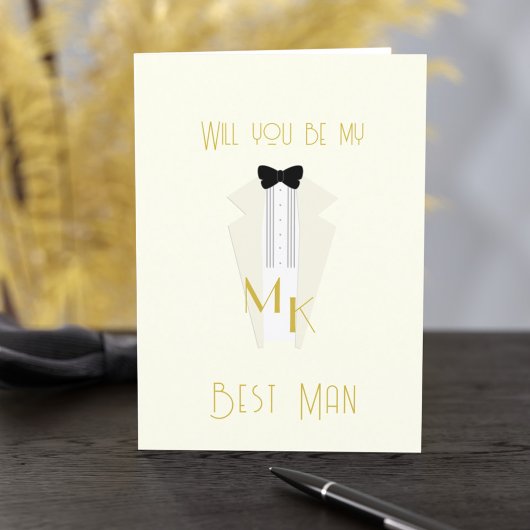 Tuxedo Gatsby Wedding Trauzeuge Trauzeuge Card Einladung