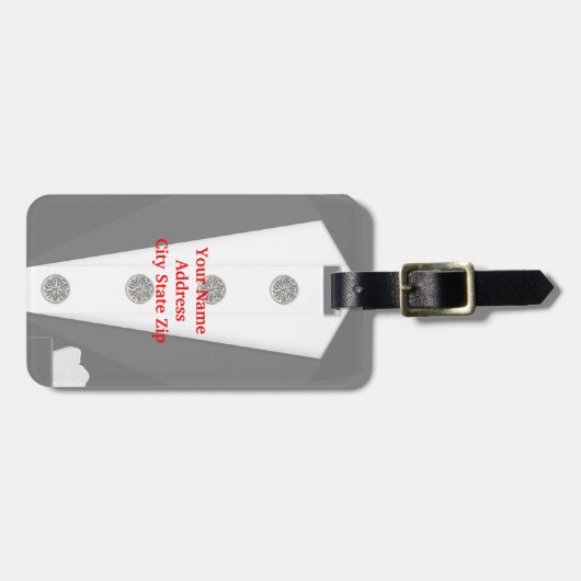 Tuxedo-Gepäckmarke Gepäckanhänger (Vorderseite horizontal)