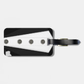 Tuxedo-Gepäckmarke Gepäckanhänger (Rückseite horizontal)