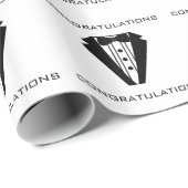 Tuxedo Glückwunsch Geschenkpapier (Rolleneckpunkt)