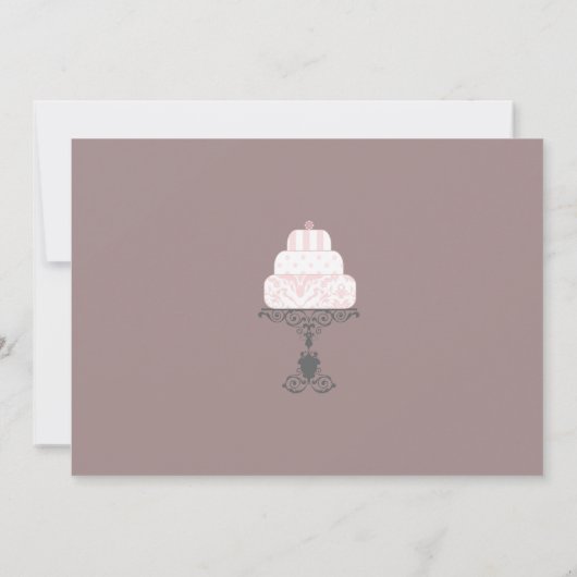 Tuxedo & Gown auf Pflaumenterrasse Probe Einladung (Rückseite)