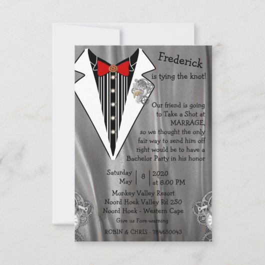 Tuxedo Grey Bachelor Party (Vorderseite)