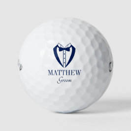 Tuxedo Groom Golfball