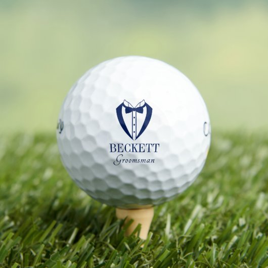 Tuxedo Groomsman Golfball (Insitu T-Shirt)