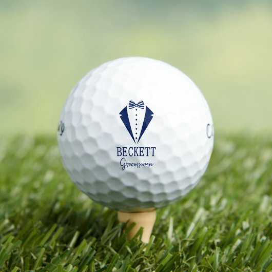 Tuxedo Groomsman Golfball (Insitu T-Shirt)