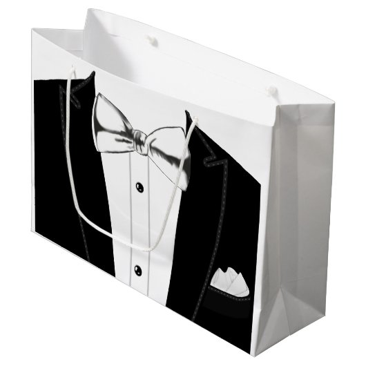 Tuxedo Große Geschenktüte (Vorderseite Schrägansicht)