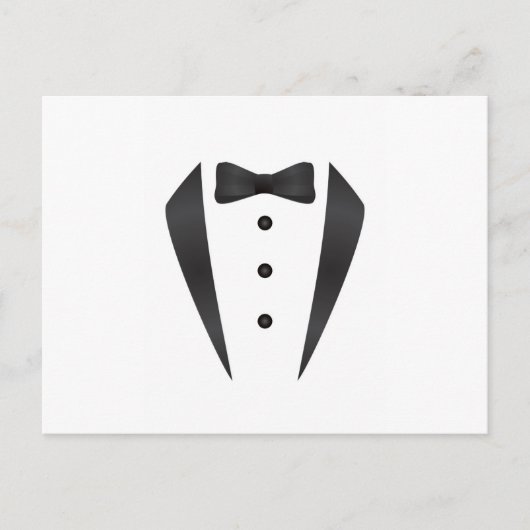 Tuxedo Hochzeitsgeschenke und Requisiten für Bräut Postkarte (Vorderseite)