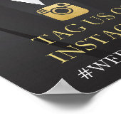 Tuxedo Instagram Bow Krawatte Signieren Hochzeitse Poster (Ecke)