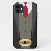 Tuxedo iPhone 5S Monogram Case (Rückseite)