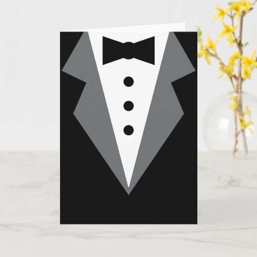 Tuxedo Karte (Gelbe Blume)