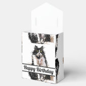 Tuxedo Kat Black Birthday Cats Cake Favor Box Geschenkschachtel (Geöffnet)