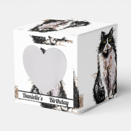 Tuxedo Kat Black Birthday Cats Cake Favor Box Geschenkschachtel