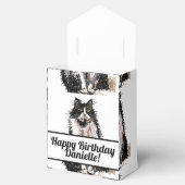 Tuxedo Kat Black Birthday Cats Cake Favor Box Geschenkschachtel (Geöffnet)