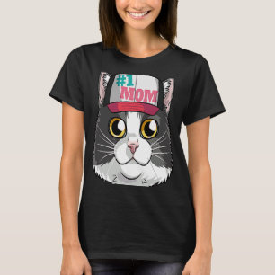 Tuxedo Katze 1 Mama Kitten Muttertag T-Shirt