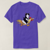 Tuxedo Katze Ein Huhn für Männer - Katfade T-Shirt (Design vorne)