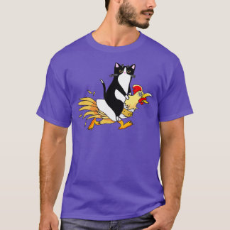 Tuxedo Katze Ein Huhn für Männer - Katfade T-Shirt