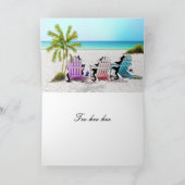 Tuxedo Katze Frohe Weihnachten (Innenseite)