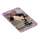 Tuxedo Katze Funny Liebe Zitat Katzen Magnet (Rechte Seite)