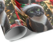 Tuxedo-Katze Geschenkpapier (Rolleneckpunkt)