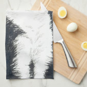 Tuxedo-Katze Geschirrtuch (Viertel Falte)