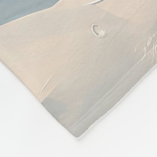 Tuxedo Katze im Schnee Weihnachten Fleecedecke (Ecke)