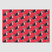 Tuxedo Katze in Bowtie: zu Weihnachten Seidenpapier (Vorderseite)