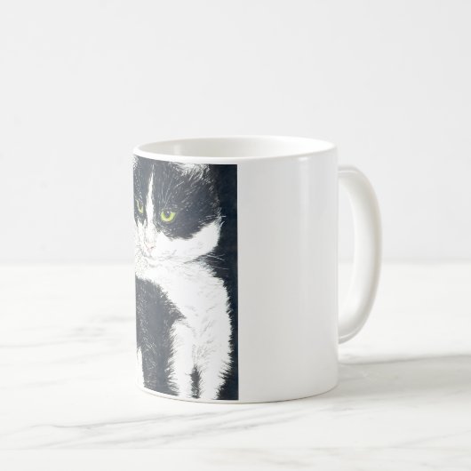 Tuxedo-Katze Kaffeetasse (VorderseiteRechts)