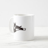 Tuxedo Katze Katze Lady Geschenk Katze Mama Tuxedo Kaffeetasse (Vorderseite Links)