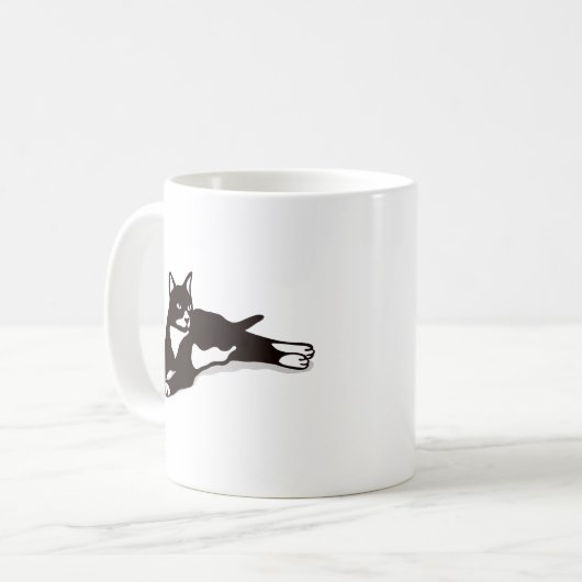 Tuxedo Katze Katze Lady Geschenk Katze Mama Tuxedo Kaffeetasse (Vorderseite Links)