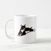 Tuxedo Katze Katze Lady Geschenk Katze Mama Tuxedo Kaffeetasse (Links)