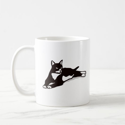 Tuxedo Katze Katze Lady Geschenk Katze Mama Tuxedo Kaffeetasse (Links)