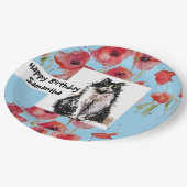 Tuxedo Katze Liebe Girls Pappteller (Schrägansicht)