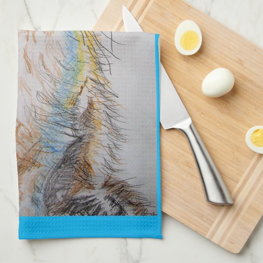 Tuxedo Katze Liebe Ihr Frauen Name Kunsthandtuch Geschirrtuch (Viertel Falte)