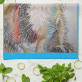 Tuxedo Katze Liebe Sie Frauen Kunst, Dichtung und  Geschirrtuch (Gefaltet)