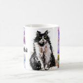 Tuxedo Katze Liebe Sie Schwarz und Weiß Katzen Mag Kaffeetasse (Mittel)