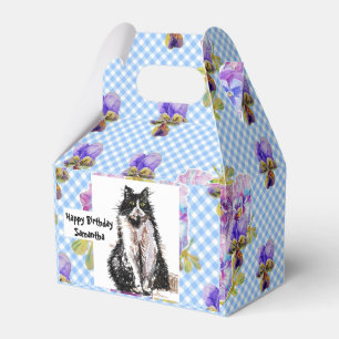 Tuxedo Katze Liebe Sie Schwarz-Weiß-Kuchen Geschenkschachtel