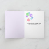 Tuxedo Katze mit Birthday Balloon Card Karte (Innenseite)