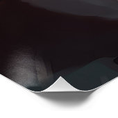 Tuxedo Katze mit Weihnachtsmann Weihnachten Poster (Ecke)