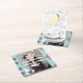 Tuxedo Katze Niedlich Funny Cats Glückliche Geburt Rechteckiger Pappuntersetzer (Vor Ort)