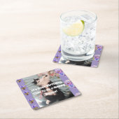 Tuxedo Katze Niedlich Funny Cats Glückliche Geburt Rechteckiger Pappuntersetzer (Vor Ort)