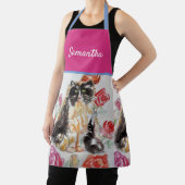 Tuxedo Katze Niedlich Katzen Schwarz-weiße Schürze (InSitu)