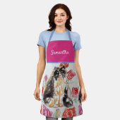 Tuxedo Katze Niedlich Katzen Schwarz-weiße Schürze (Getragen)