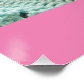 Tuxedo Katze Niedlich mit Hübschen Crochet Rug Pin Poster (Ecke)