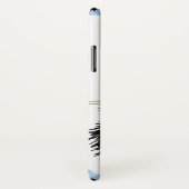 Tuxedo Katze Niedlich Zeichnend Schwarze und Weiße Case-Mate iPhone Hülle (Hinten/Rechts)