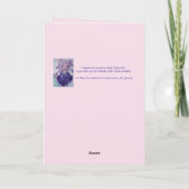 Tuxedo Katze Niedliche Hübsche Blume Katzen Denkka Karte (Rückseite)